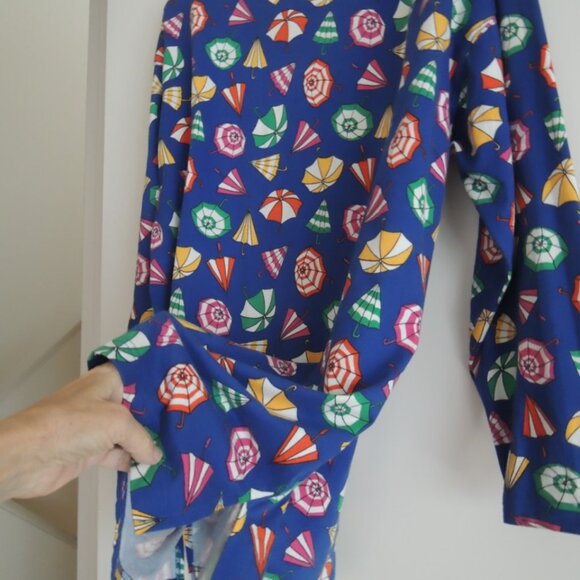 Ladies 2 Pc Shorts Skort Set Size L (Size M) Umbrella Print by Picone Sport NWOT - Picture 5 of 16